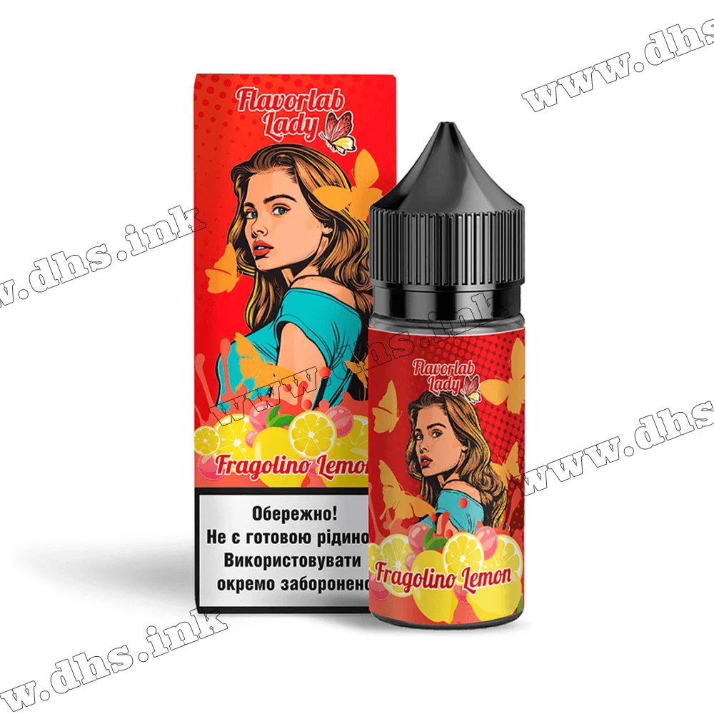 Набір для самозамісу Flavorlab Lady Salt 30 мл (50 мг) - Fragolino Lemon (Фраголіно, Лимон)